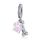 Fashion 925 Silver Plated Home with pets Charm Fit Women Bracelets Chain VOROCO