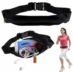 Men Women Outdoor Fitness Running Sports Belt Waterproof Phone Pouch Waist Bag - Picture 1 of 17