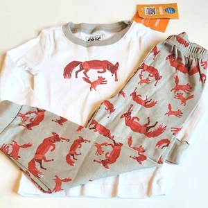 Gymboree Eric Carle 4 4T Gymmies Fox Pajamas Gray NWT 2013  - Picture 1 of 2