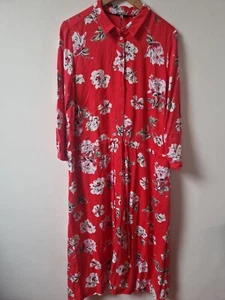 Joules langes Hemdblusenkleid mit Blumenmuster Größe 18 - Bild 1 von 6