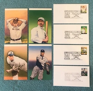 USPS 2000 Baseball Legends Mathewson, Grove, Johnson, & Collins FDCs & Postcards - Picture 1 of 11