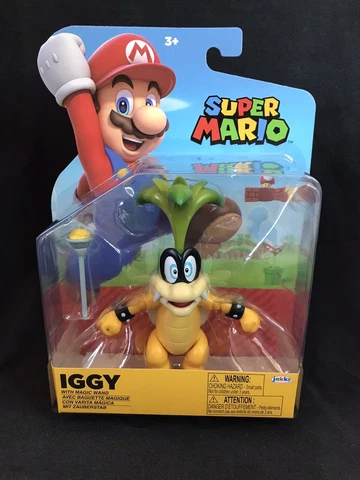 Jakks Pacific Super Mario Iggy Koopa With Magic Wand 4” Action Figure Cover