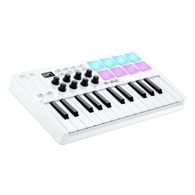 Teclado M-WAVE MIDI Bluetooth - Controlador de pad de 25 teclas con almohadillas de batería, perillas Foto 1 de 4