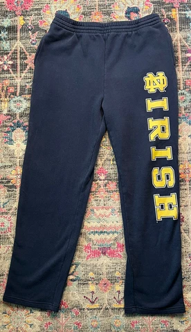 Vintage Jansport Notre Dame  Irish Joggers Sweatpants Men's XL Cover
