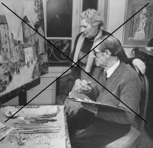 PHOTO DE MAURICE UTRILLO LUCIE VALORE - Picture 1 of 1