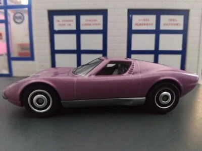 MATCHBOX 2025 ITALIAN ROADS 5 PACK 1968 LAMBORGHINI MIURA P400S PURPLE LOOSE - Image 1 of 4