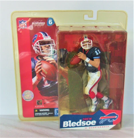 McFarlane Sportspicks Drew Bledsoe Buffalo Bills Action Figure Debut Series 6 Cover