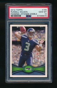PSA 10 RUSSELL WILSON 2012 TOPPS #165A RC ROOKIE *BRONCOS SEAHAWKS*