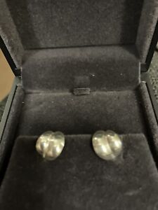 Georg Jensen. Sterling Silver Small Curve Earrings