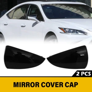 TAPA CUBIERTA ESPEJO RETROVISOR REPUESTO ESTILO M NEGRO BRILLANTE PARA 17-23 LEXUS IS ES RC LS UX - Imagen 1 de 11