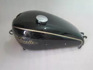 New Velocette 350cc Kts, Kss Mark 1 Black Painted With Logo Gas Petrol Tank - Foto 1 di 6