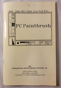 Zsoft PC Paintbrush user manual 1985 - Photo 1/6
