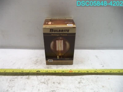 QTY=41: Bulbrite 342040 40 Watt G30 White Globe 739698342009 - Image 1 of 4