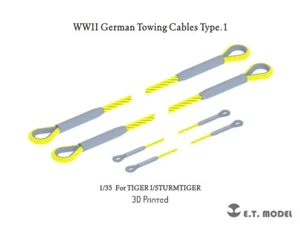 1:35 World War II Renovation of German Tank Traction Steel Cable Group (Style 1) - Picture 1 of 9