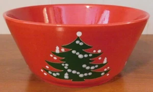 Waechtersbach Árbol de Navidad 9" Redondo Vegetales Servir Cuenco Alemania Occidental - Imagen 1 de 3
