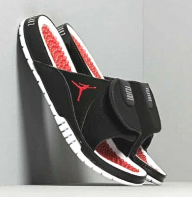 Jordan Hydro XI Retro / Toboganes para hombre / NEGRO / ROJO UNIVERSITARIO / AA1336-006 NUEVO EN CAJA Foto 1 de 4