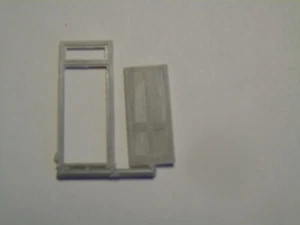 Grandt Line #5058 HO Station Door and Frame w/ Transom. Qty: 3 - Picture 1 of 1
