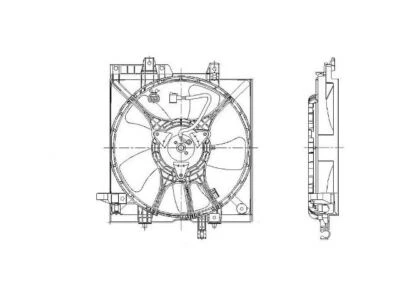 Conjunto de ventilador auxiliar izquierdo Subaru Forester 1998-2002 59735HKQD 1999 2001 Foto 1 de 2