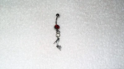 High Heel Shoes Fashion Charm Belly Button Navel Ring Body Jewelry Piercing 14g - Image 1 of 2