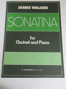 James Walker Sonatine pour clarinette et piano partition G Schirmer - Photo 1/4
