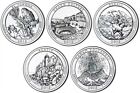 2012 S America The Beautiful Quarters 5 Coin Set