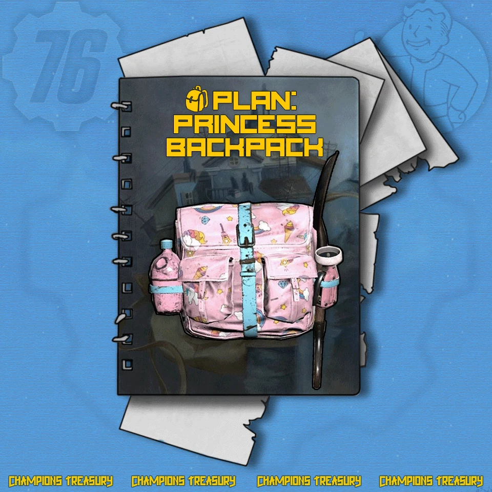 FALLOUT 76 PC PLAN: PRINCESS BACKPACK - Image 1 of 1