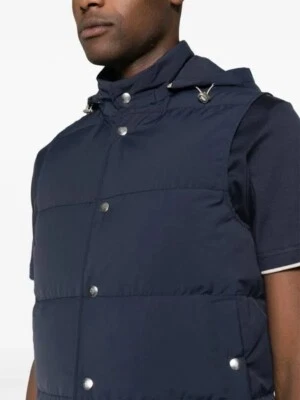 Eleventy Hooded Padded Gilet  - Image 1 of 4