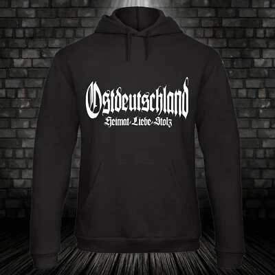 Ostdeutschland Hoodie Ossi Heimat Liebe Stolz Kapuzenpullover Geschenk XS-4XL - Bild 1 von 2