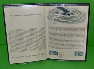 OFFICIAL FRENCH PHILATELIC DOCUMENT IN HONOR OF CHARLES A. LINDBERGH - Picture 1 of 3