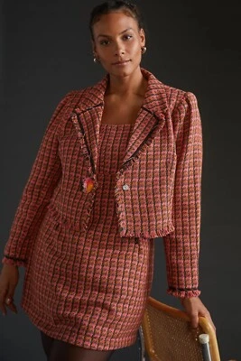 Conjunto Vestido Anthropologie Maeve Tweed Tamanho 6 $230 - Imagem 1 de 4