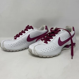 Nike Shox weiß pink 2013 Damen 8,5 sportliche Laufschuhe 2011 343907-102 - Bild 1 von 12