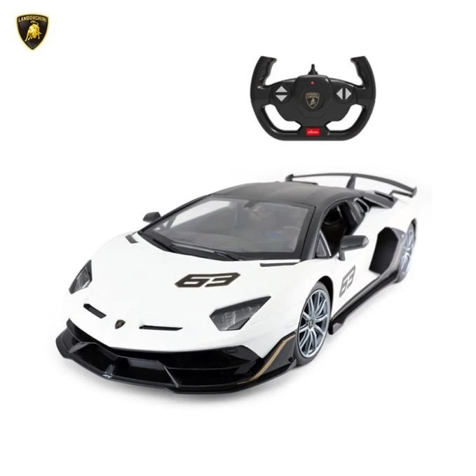 Modellino Auto RC Rastar 1/14 Lamborghini Aventador SVJ White - Immagine 1 di 3