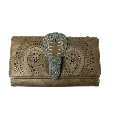 Cartera Montana West Western Turquesa Detalles Trabajados Foto 1 de 4