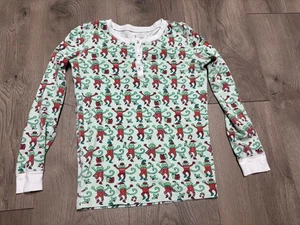Roberta Roller Rabbit Pajama Top 12 Christmas Monkey Print Long Sleeve - Picture 1 of 6