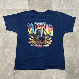 Vintage Rollercoaster Grafik T-Shirt Herren Large The Villain Six Flags Kurzarm - Bild 1 von 7