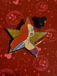 2007 Jessica Rabbit Gold Glitter Star Authentic Limited Edition 1000 Disney Pin - Picture 1 of 3