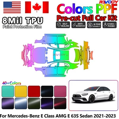 PPF Paint Protection Film For Mercedes-Benz E Class AMG E 63S Sedan 2021-2023 - Image 1 of 4