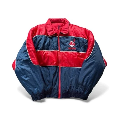 Cleveland Indians Vintage Pro player Reversible Jacket Men Size XL EUC  - Image 1 of 4