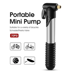2X Portable Mini Bike Pump Bicycle Tyre Inflator Hand Pump Schrader Presta Valve - Picture 1 of 19