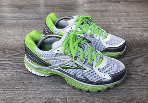 Brooks Womens Adrenaline GTS 13 Size 6.5 B Green White Running Shoes 1201231B355 - Picture 1 of 13