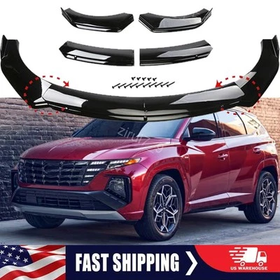 For Hyundai Tucson 2004-2024 Front Bumper Lip Splitter Spoiler Body Kit Gloss Foto 1 de 4