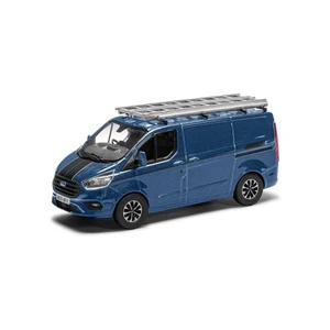 Corgi Vanguards 1:43 Ford Transit Custom Sport, Chrome Blue Model Car VA15104 - Picture 1 of 1