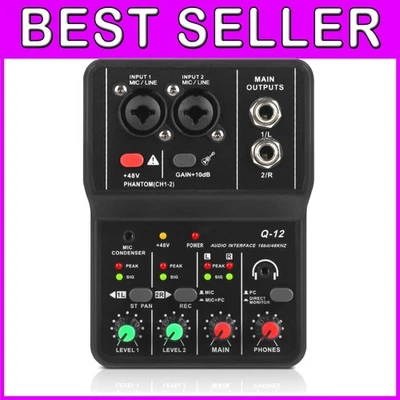 User-Friendly USB Audio Interface with Dual Inputs & Independent Volume Control - Image 1 of 4