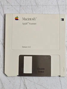 Vintage Macintosh Apple Scanner Disk V1.0.2 Double Sided 1987 Apple Desktop Pub - Picture 1 of 3