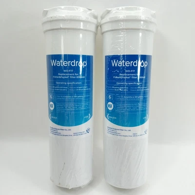 2 Waterdrop WD-F17 Refrigerator Water Filters Replacement  Fischer&Paykel 836848 - Image 1 of 4