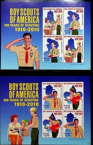 GRENADA Sc 3771-2 NH 2MINISHEET OF 2010 - SCOUTS - (DF25)  - Picture 1 of 1