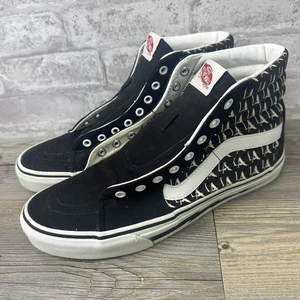 Vans Old Skool Sk8 Black Logo Repeat LA Dodgers High Top Sneakers Shoes Sz 11 - Picture 1 of 8