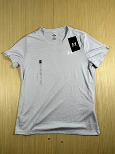 Under Armour Tech Twist Shirt Womens Small Gray Loose Quick Drying Short Sleeve - Picture 1 of 5