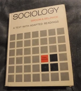 Sociology; a Text With Adapted Readings  by Leonard Broom 3RD ED 1963 - Picture 1 of 18