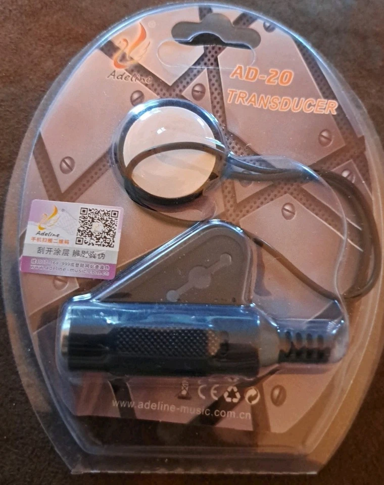 Adeline AD-20 Banjo/Mandolin Transducer.  New Unopened. - Image 1 of 1